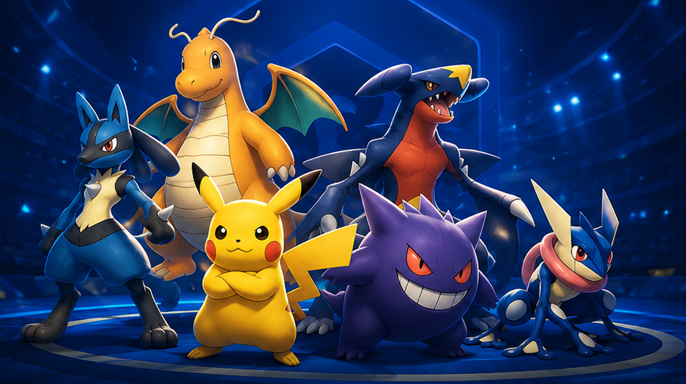 A team of Pokémon ready for battle
